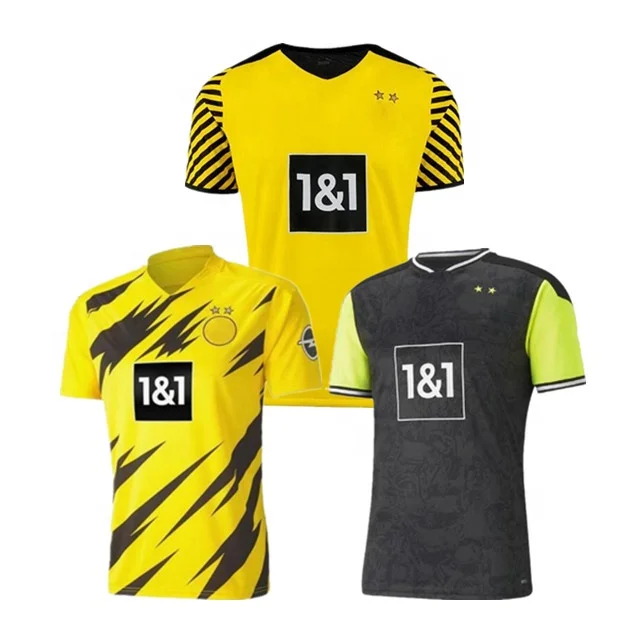 dortmund soccer jersey Borussia 21 22 fourth 4th 2021 2022 home football shirt HAALAND REUS SANCHO men uniform+ kids kit