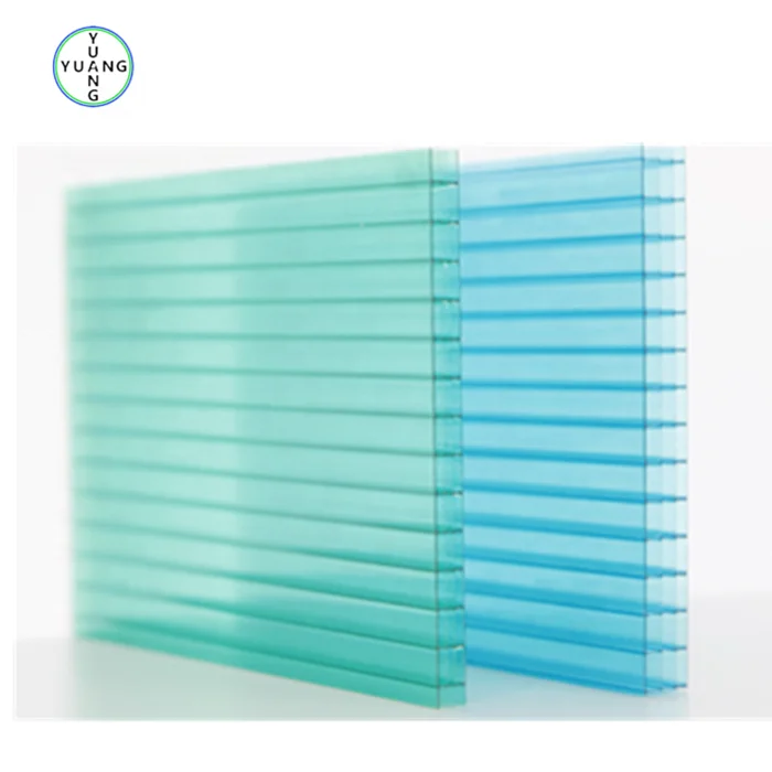 Environmental protection roofing materials heat resistant flexible UV polycarbonate hollow sun sheet
