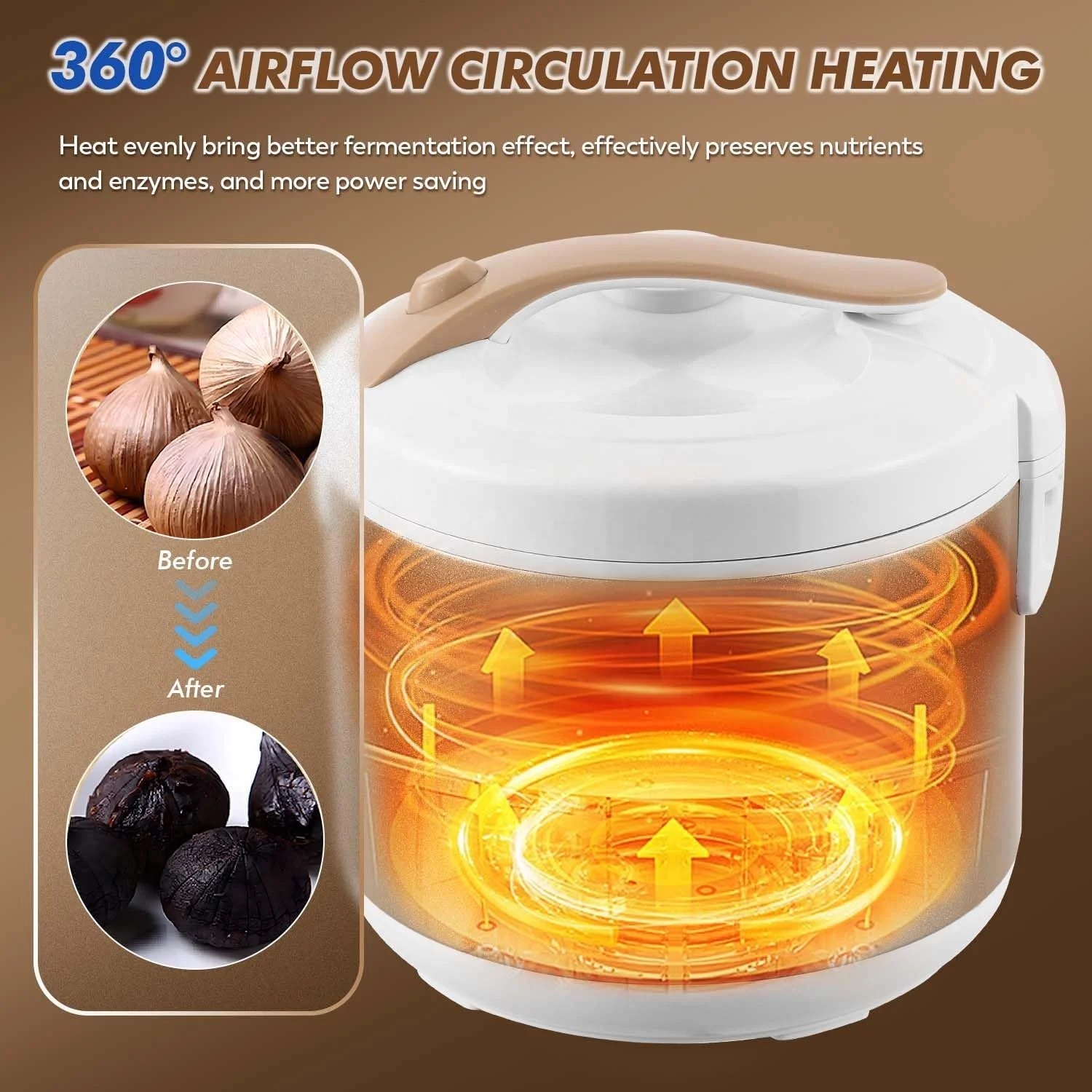 Stainless Steel 5L black garlic fermenter machine AZk215 fermentation tank equipment multi-purpose fermentation Pot