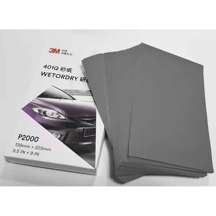 1500 2000 waterproof sanding 3M wetordry sandpaper for car metal grinding and polishing