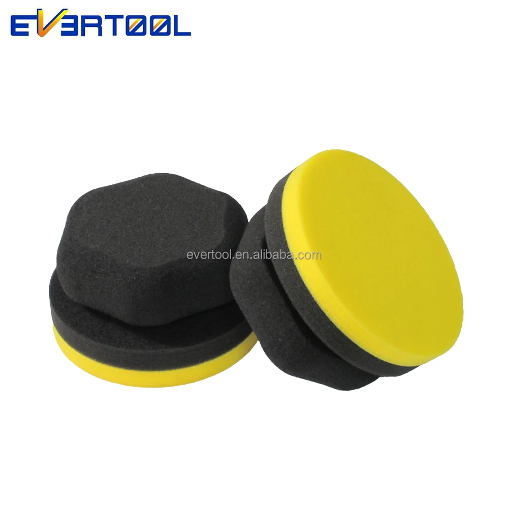 EVERTOOL Hex Grip Dressing Applicator Pad Wax Spot Pad Washable Tire Shine Foam Hex-logic Sponge Finishing Pad