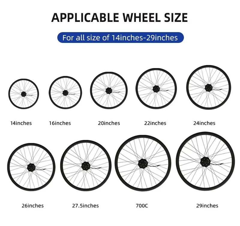E Bike Motor Kits 33V 250W 260rpm 20H 8-11 Speeds LED Electric Bicycle Conversion Kit 20-29 Inch Wheel Rear Hub