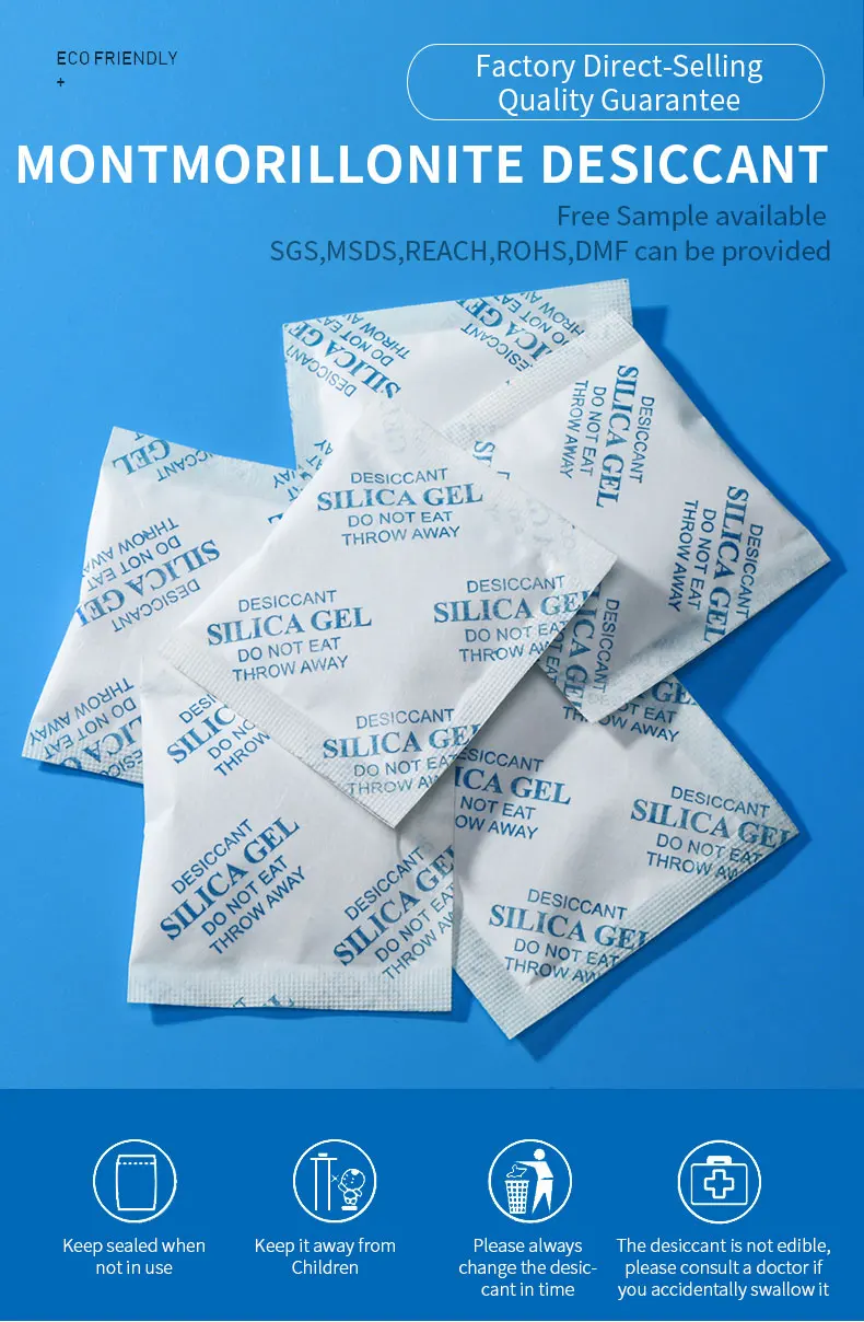 MINGHUI Customized Packaging Eco-friendly Montmorillonite Activated Clay Desiccant
