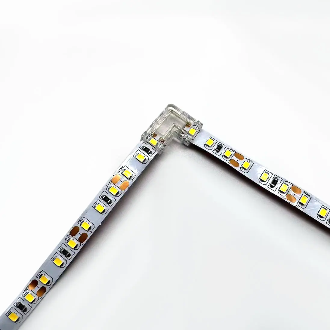 Seamless LED Strip Connector For SMD COB LED Strip 5mm 8mm 10mm PCB Solder-Free Connector With Terminal Wire Customized Color
