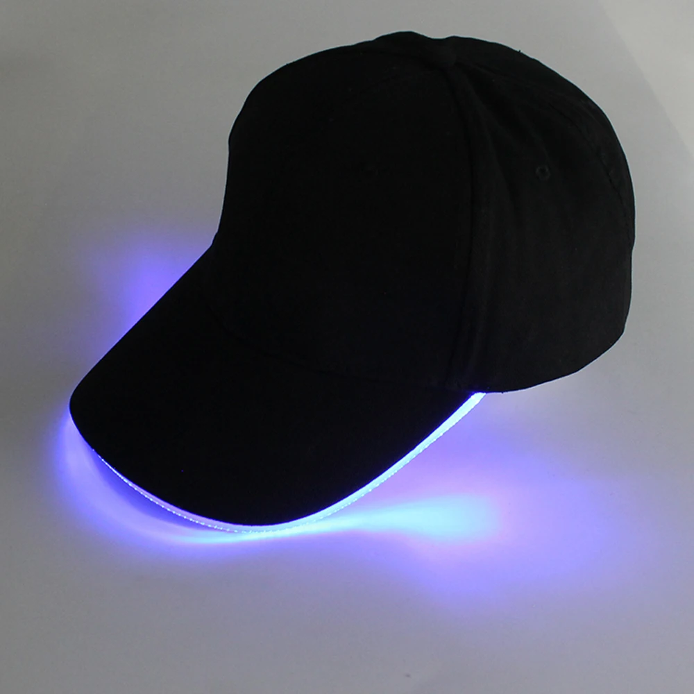 Мужские и женские ультра-яркая подсветка с LED подсветкой кепка платье для вечеринки в стиле «хип-хоп Клубная Танцевальная Спорт