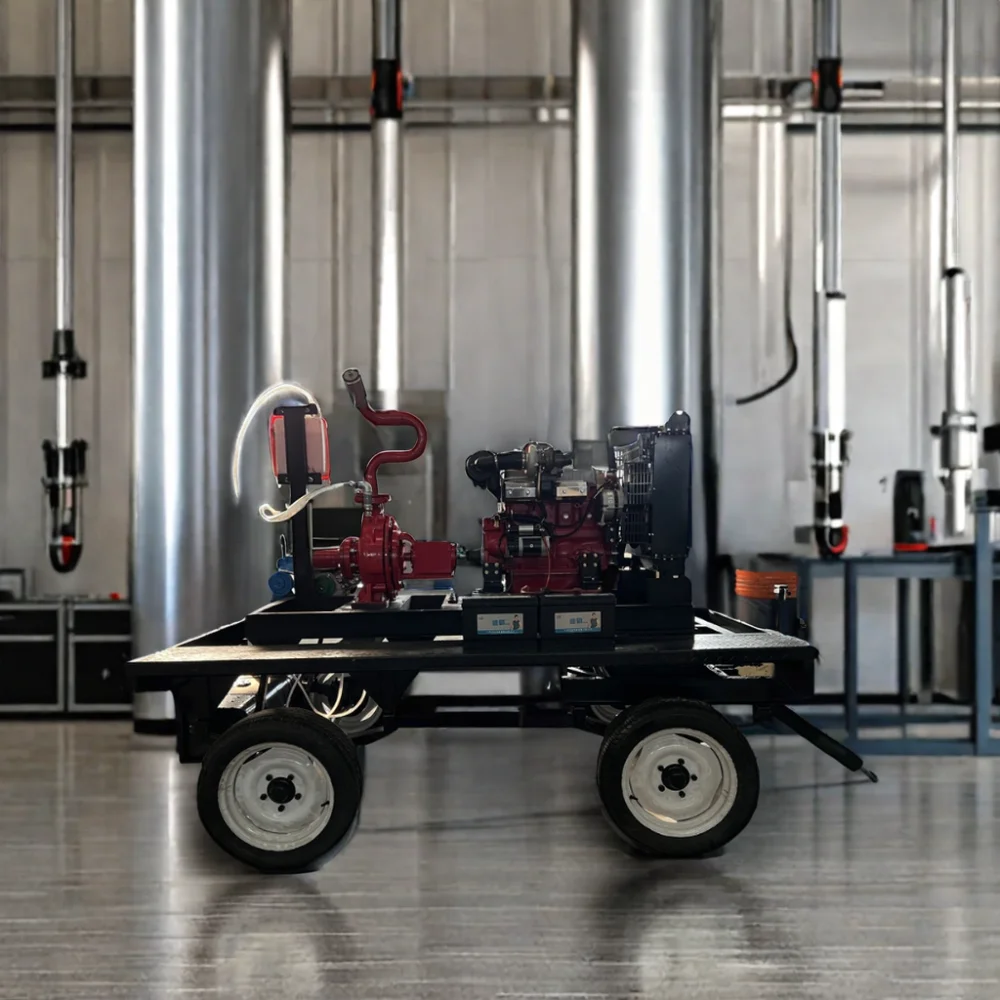 Agricultural Irrigation System with Rain Gun Sprinkler Hose Reel Diesel Fuel Centrifugal Pump for Efficient Watering