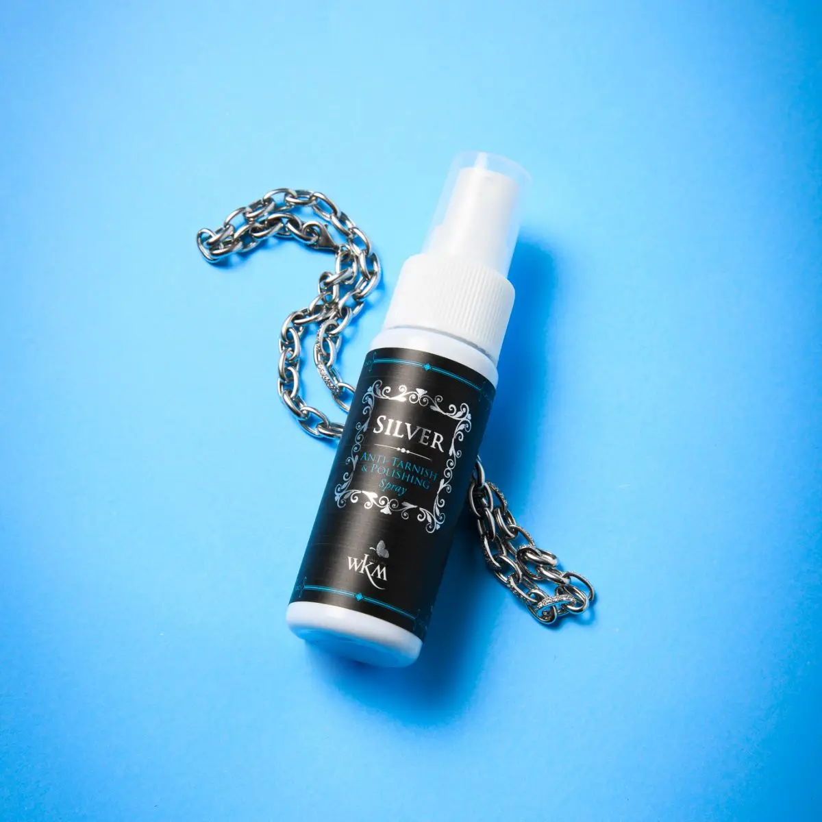 WKM Silver Anti-Tarnishing and Polishing Spray for Silver Jewelry 40 ml Quality Grade Silver Cleaner