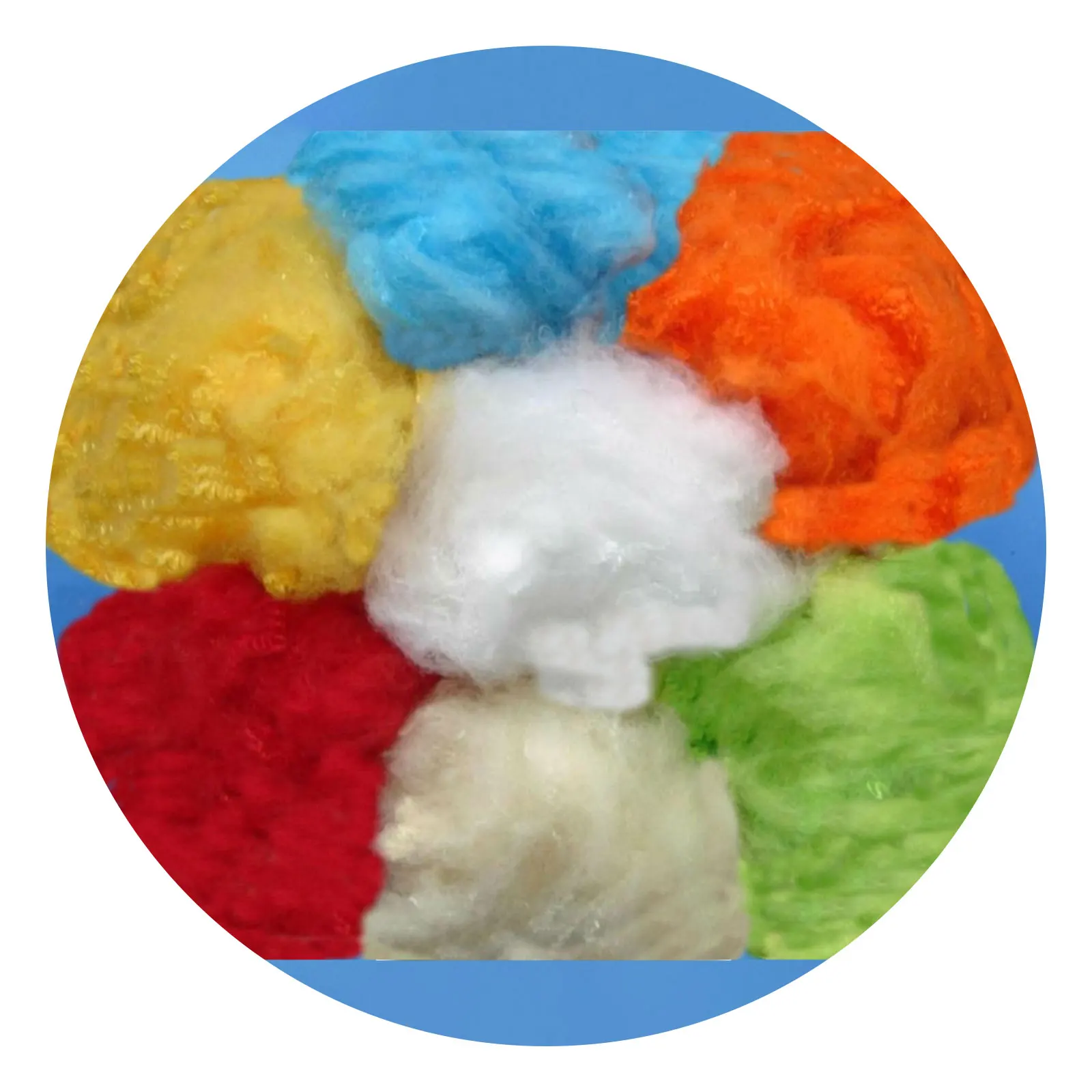 Polyester Fiber Recycled Polyester Fiber Soft Hand Feeling Polyester Stuffing For Doll Filling