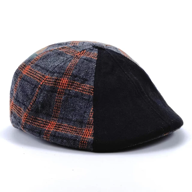 Custom high quality Italy Classic retro woolen men Ivy cap France casquette homme beret cowboy Gatsby Hat newsboy Flat top hats