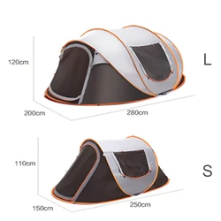 Outdoor pop up tent Unfold Rain-Proof Tent Family ultralight Portable Dampproof Camping tents for tourism