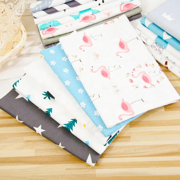 Лидер продаж 2021, 40*40 133*72, 100% хлопок, поплин, ткань с мультяшным принтом для детской одежды