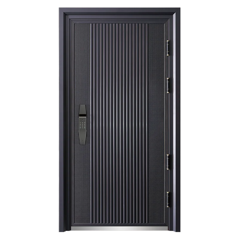 factory price made in china modern house exterior front entry door designs  security entrance steel door