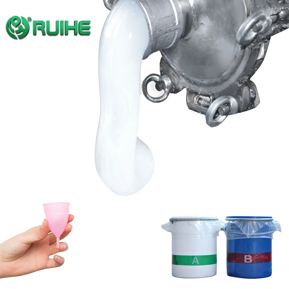 Food Grade Liquid Silicone Rubber Material LSR Platinum Cured For Menstrual Cup Making