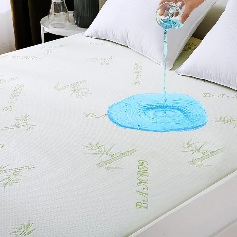 Hotel Full Package Fitted Sheet Queen size waterproof Mattress Protector cover wholesale custom bamboo bed sheets set for hotel