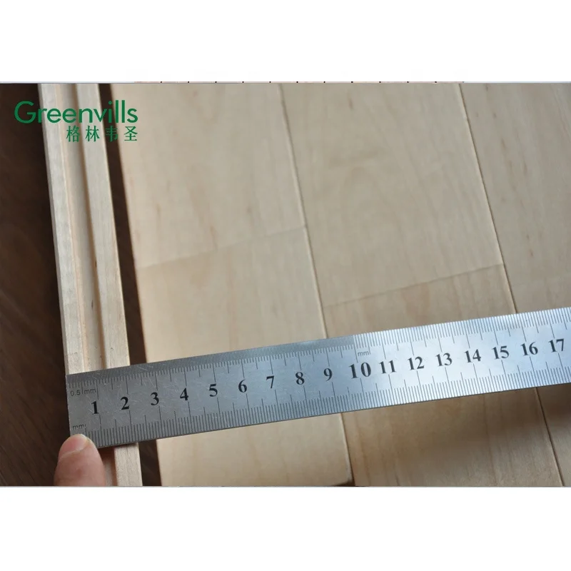 22 mm thickness squash court flooring cheap Chinese maple birch sport flooring