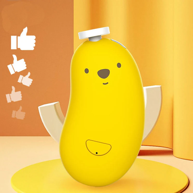 Rechargeable 6 Grinding Heads and LED Light Safe Baby Nail File Set Baby Nail Clippers Nail Trimmer Electric