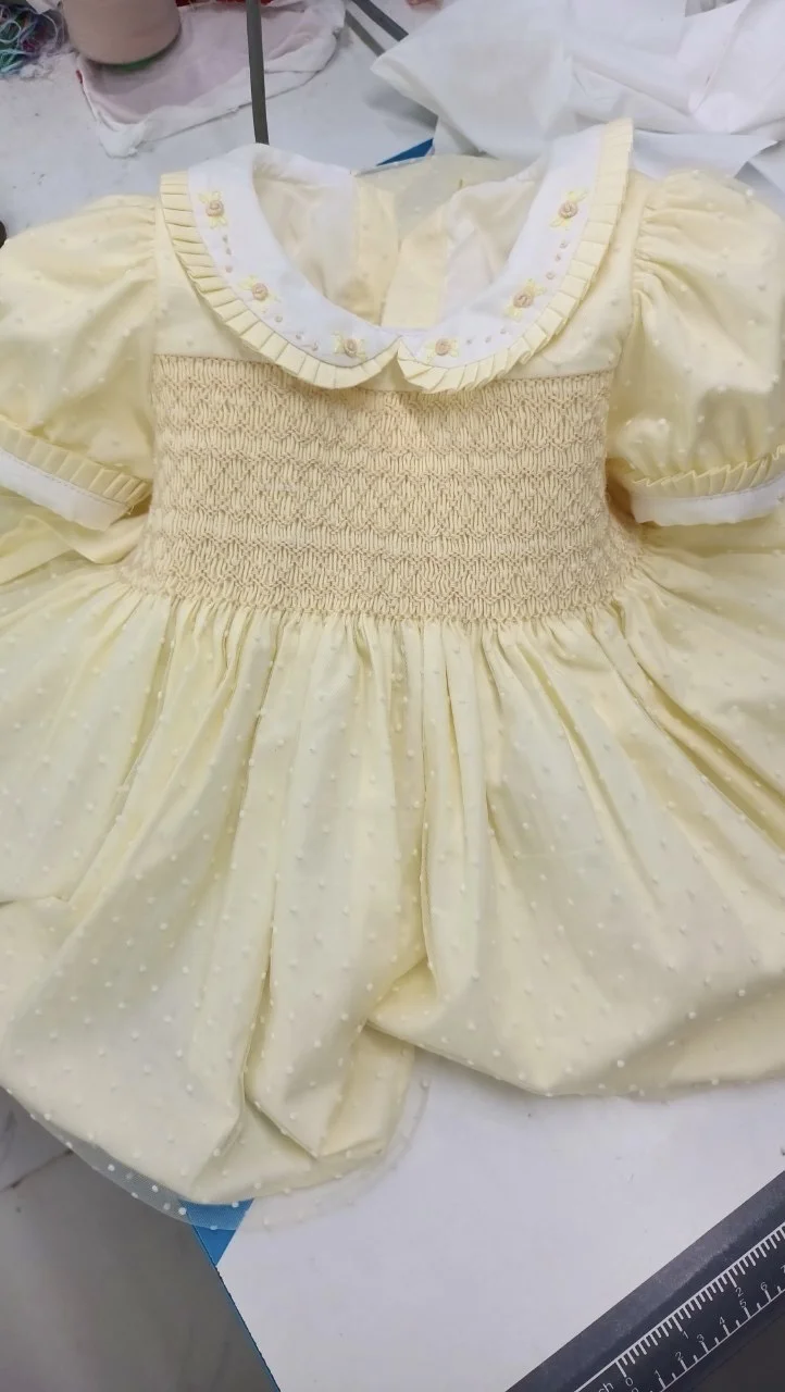 0 - 12Y Smocked Children Clothing Hight Quality Princess Dress For Girls  Smocking Dresses Customize From Vietnam Manufacturer