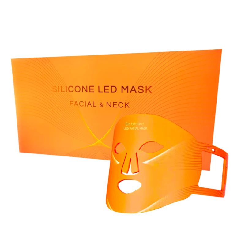 Good Quality Skin Rejuvenation Infrared Light Skincare 8 Color Photon Led Whitening Beauty Silicone Led Facial Mask with Neck