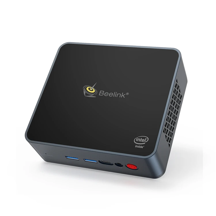 Intel Celeron J4125 Quad Core DDR4 8GB 128GB 256GB SSD Win 10 Beelink GK55 Mini PC with 1000M 2 LAN Wifi BT