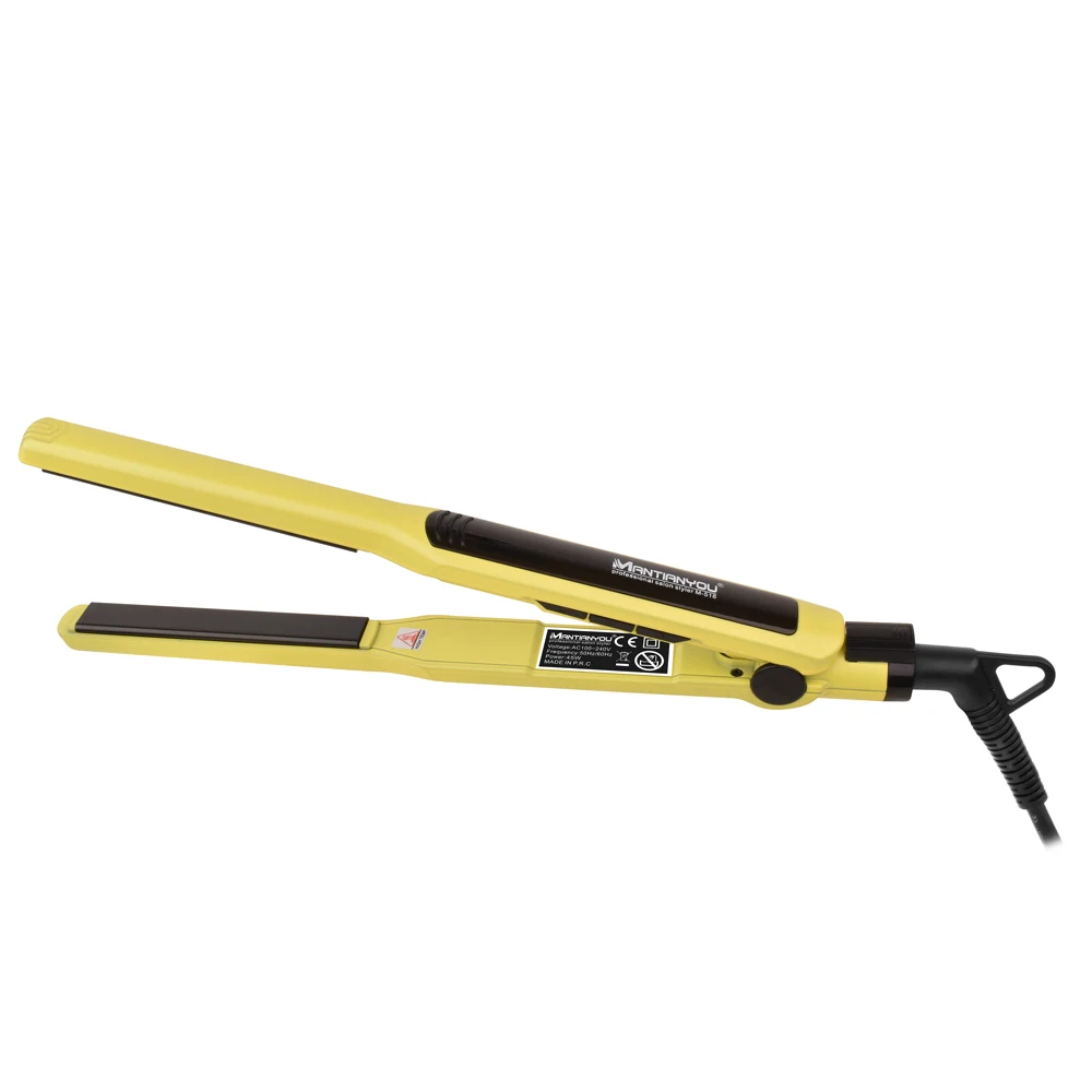 Professional Hair Flat Iron 360 Degree Swivel Power Cord for Hair Straightener Instant Heat-up 450F  Titanium Flat Iron
