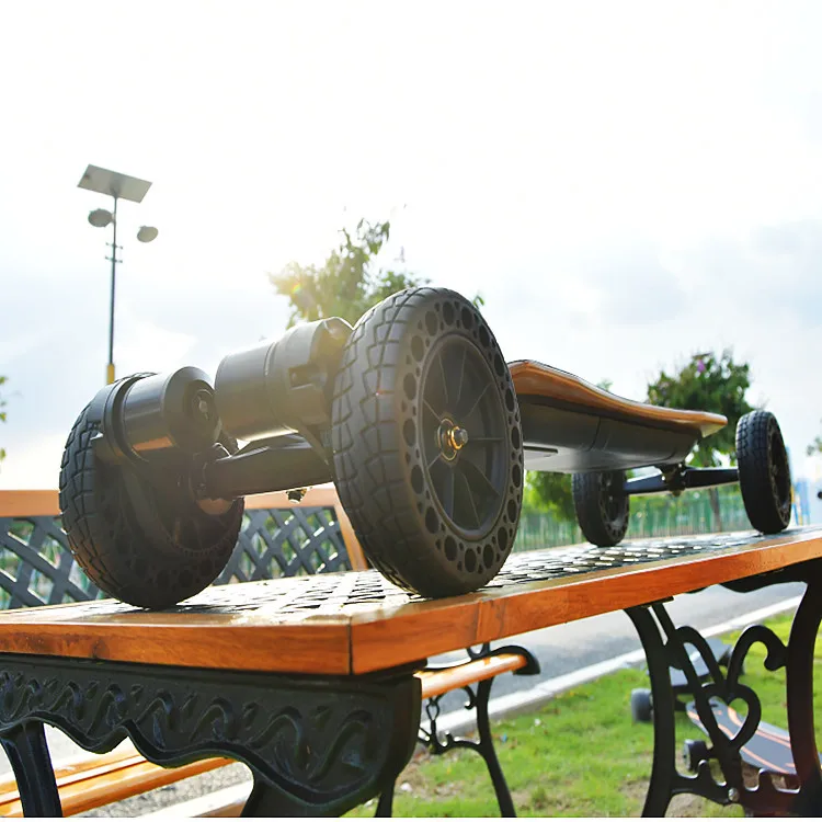 Carbon fiber four-wheel electric scooter belt, dual drive two in one adult scooter for commuting