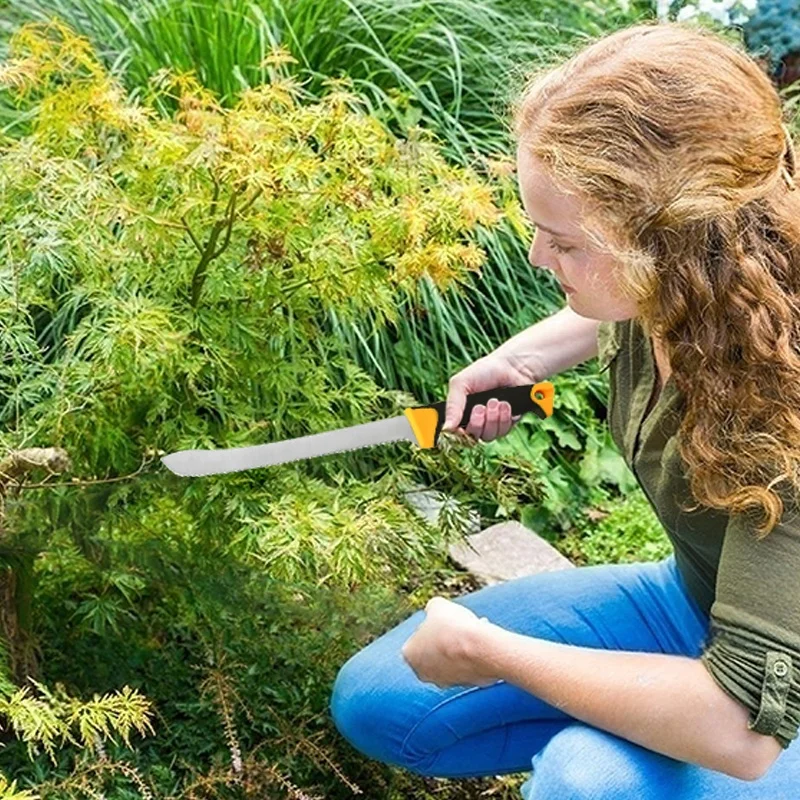 Customized Insulated Cotton Cutter Rock Wool Pruning Saw Serrated Mineral Wool Blade Knife For Gardening