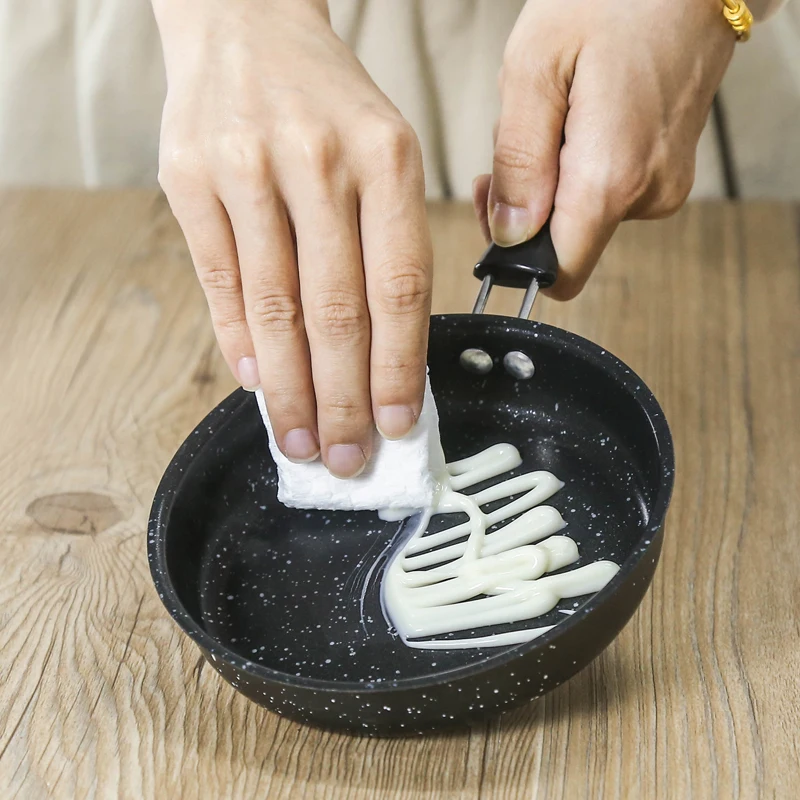 Multi-functional Black Cookware Iron Maifan Stone Frying Pan With Bakelite Handle