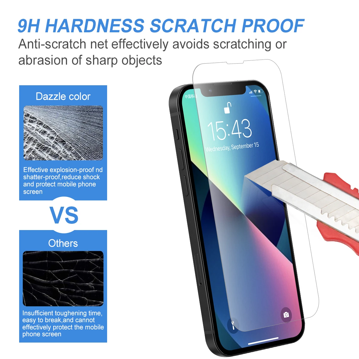 Для iphone 13 12 pro max полное покрытие 3 2 Упаковка заводская цена 9H инструмент для выравнивания без пузырьков Защитное