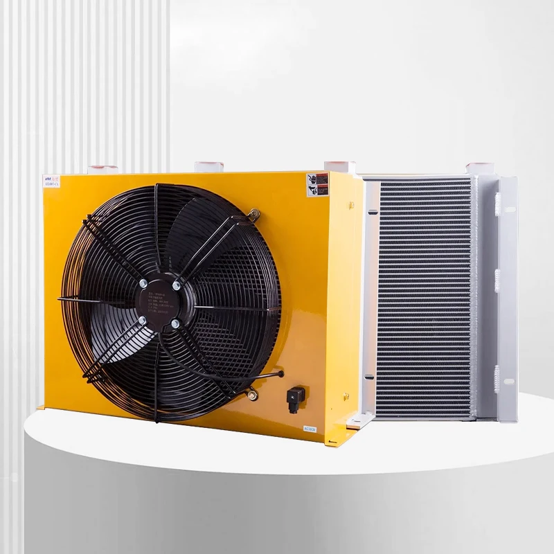 Aluminum fin heat exchanger Hydraulic Oil Cooler with Fan for oil cooling system