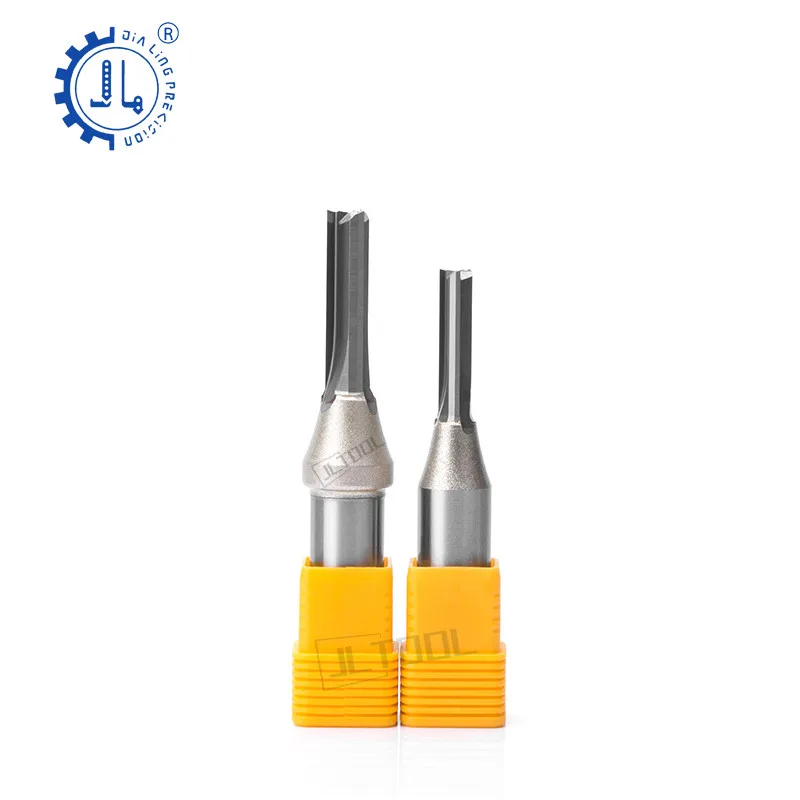 TCT straight cnc spiral 3 flute plunge cnc router bits straight bits with 3 flutes end wood mill cutter 1/2 carbide tool bit