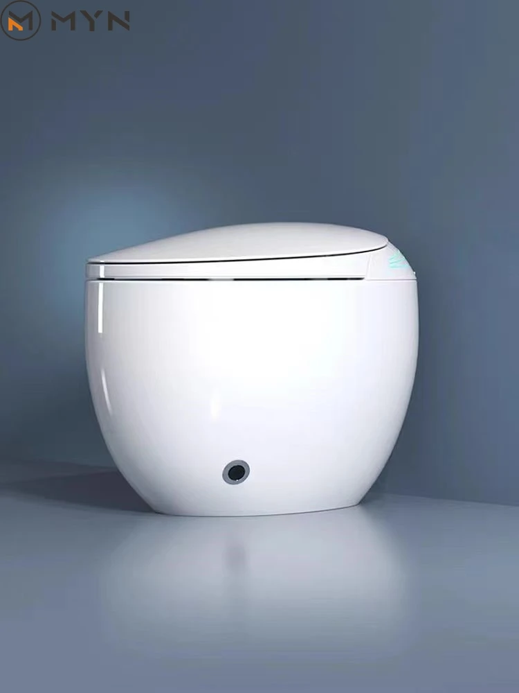 High Quality Orange Grey Color Electric Automatic Self Cleaning Integrated Egg Shaped Intelligent Smart Toilet