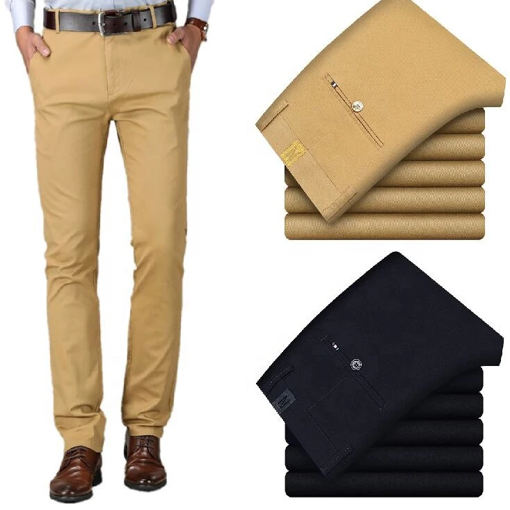 Daily Wear Casual Clothing Pants Solid Chino Pants Slim Mens Wholesale Pantalones De Hombre Men Pants Trousers