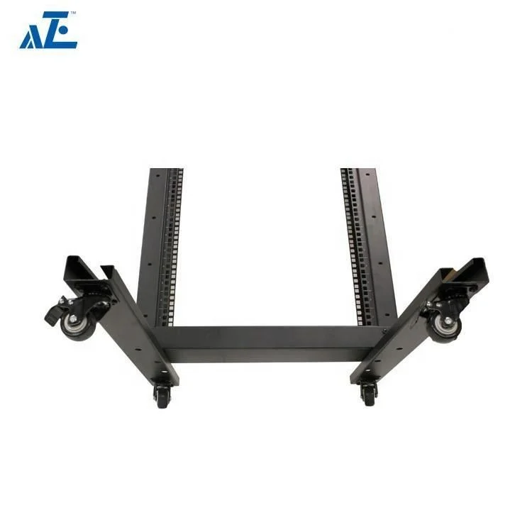 2 Post 42U Open Frame Server Rack 600mm Deep with Castors