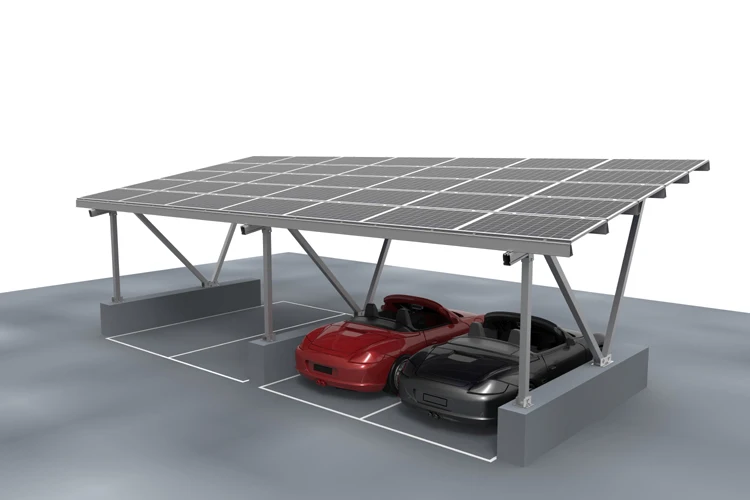 Aluminum Solar Car Parking Mounting Racking Solar Carport Structure Pv Carport Brackets