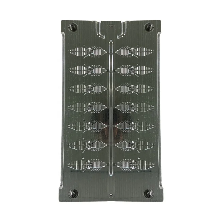 T tail fishing lure mold fishing gear factory sales customized processing soft plastic fishing lure aluminum mold