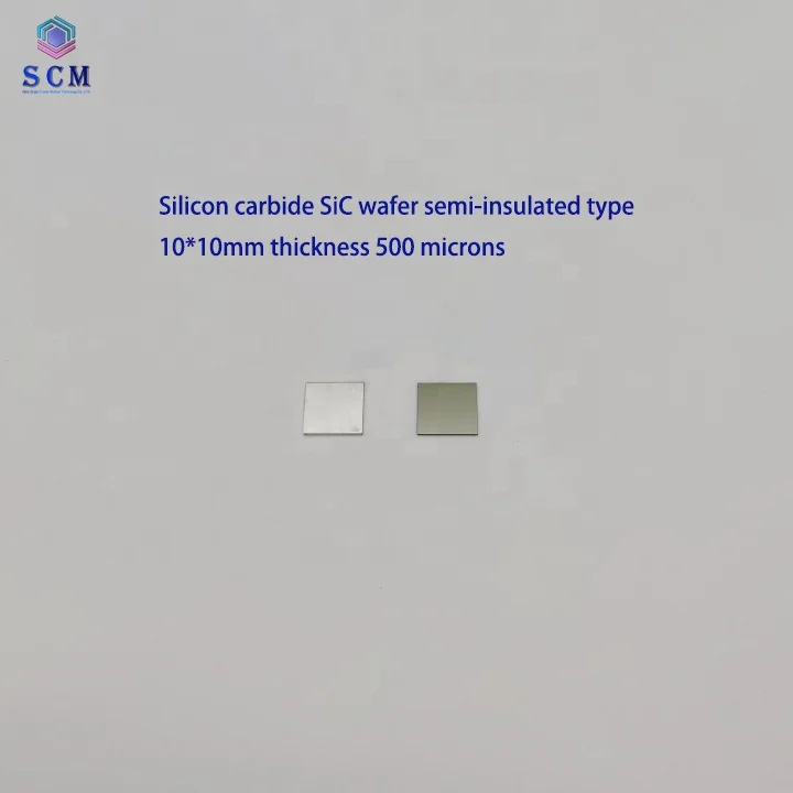 High purity semi-insulated silicon carbide wafer with SiC substrate for scientific research of 5G communication RF devices