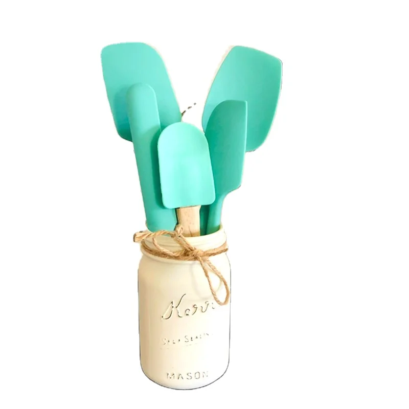 
Baking tool one-piece cake butter knife silicone scraper 