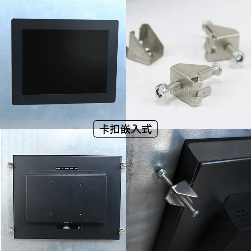 IP65 Protection IPS 10 inch Waterproof Touch Screen USB LCD Industrial Monitor For Equipment Cabinet