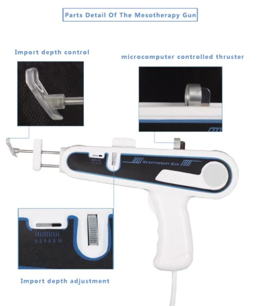 Hot Professional Vacuum Meso Injection Mesotherapy Skin Rejuvenation Therapy Mesotherapy Gun hair injection machine
