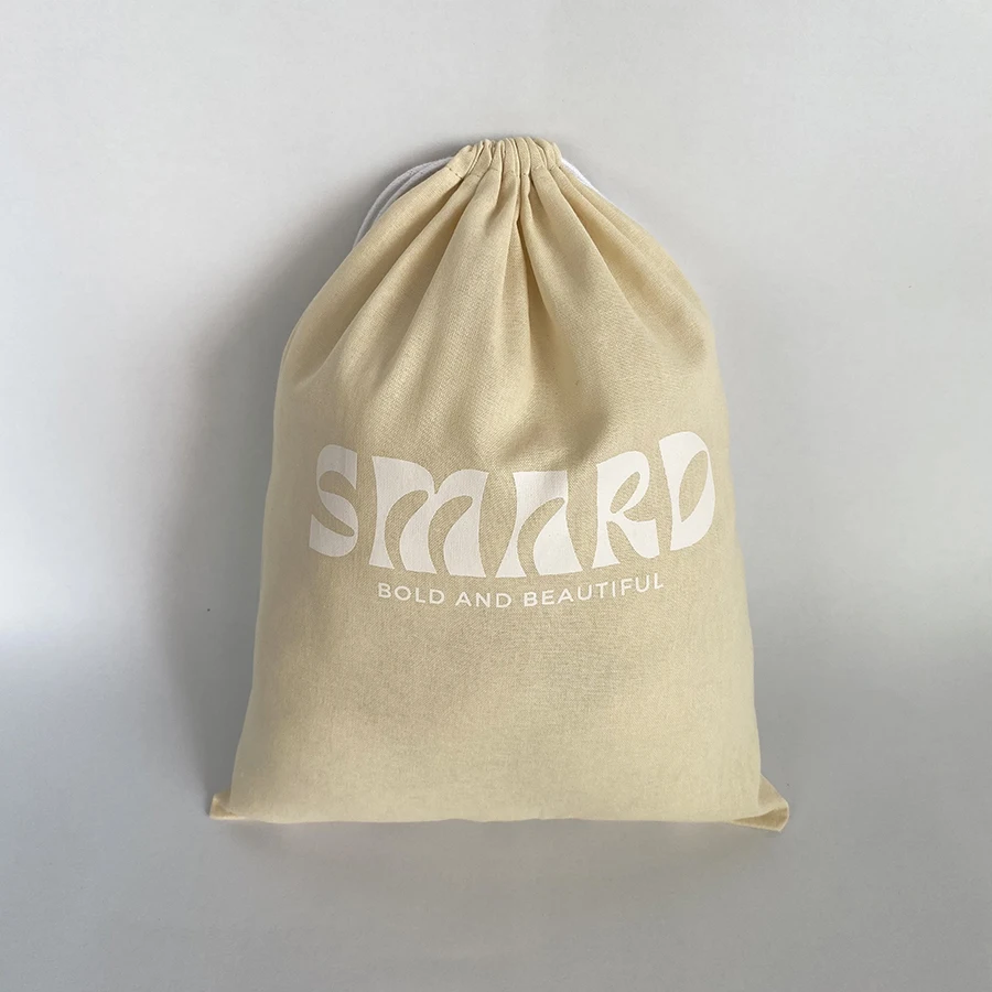 Recyclable Biodegradable Factory Price Cotton Packaging Bag Linen Pouch Drawstring Dust Cover Bags For Handbags Shoes Cloth