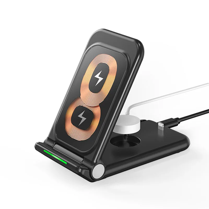 Transparent Multi-Coil  3Inone Office Wireless Adjustable Charger Charging Stand & Holders