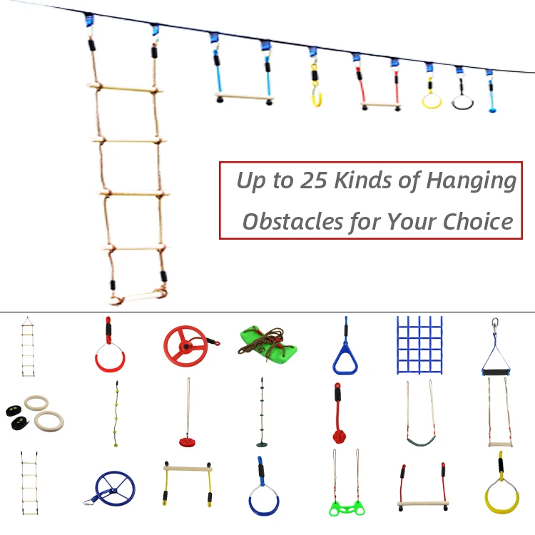 Экстремальный крутой дешевый сад детский фитнесс подвесная полоса препятствий тренировочное оборудование для семейных игр вместе