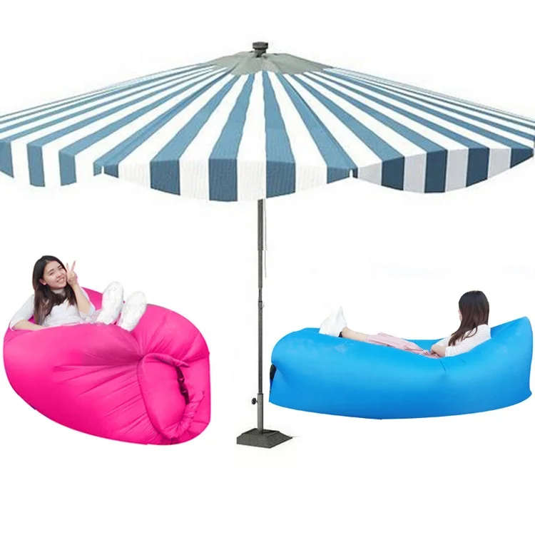 Inflatable Lounger Air Sofa Hammock Portable Lazy Sofa Beach Bed For Music Festivals