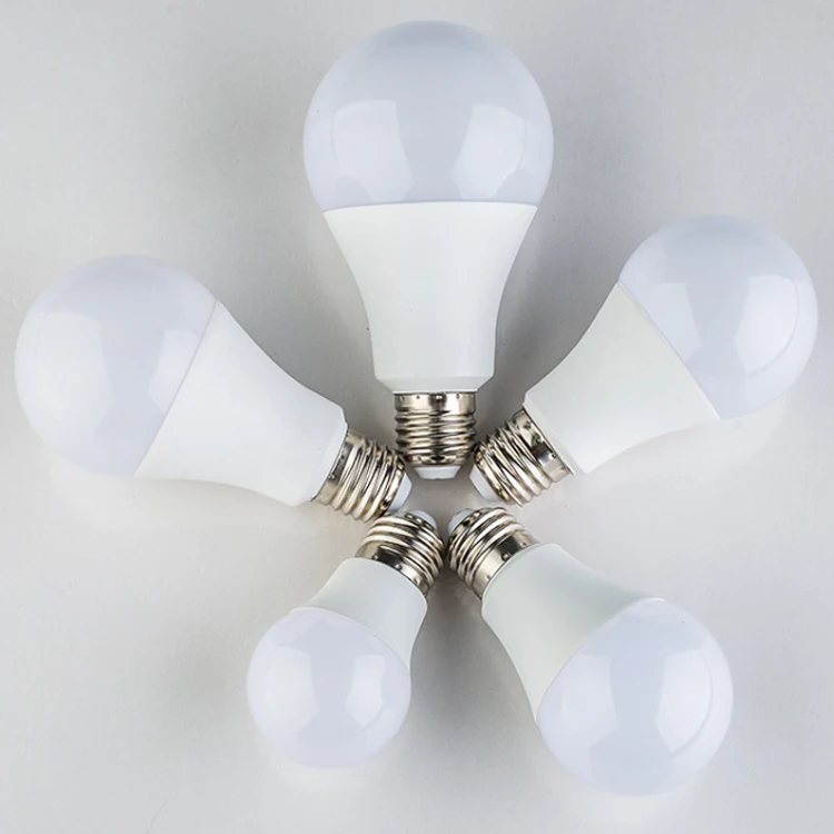 China manufacturer skd led bulb light 3W 5W 7W 9W 12W 15W 18W E27 B22 A shape led bulb light