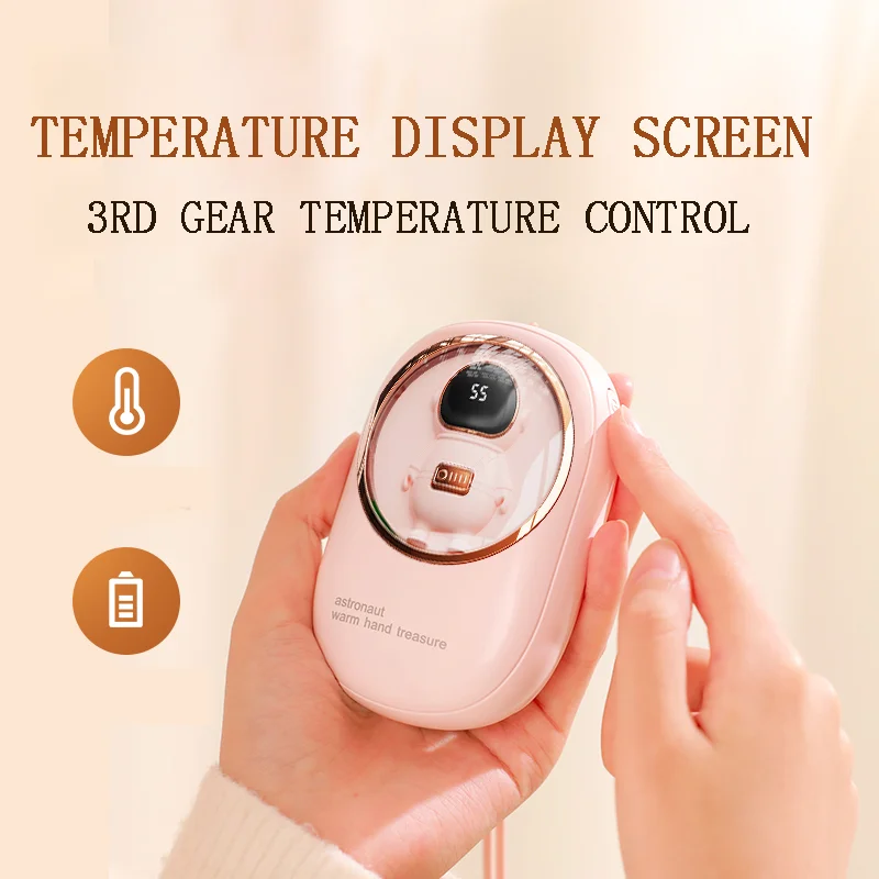 2 in 1 Cute Winter Heating Pocket Hands Warmers Rechargeable USB Power Bank Space Capsule astronaut Hand Warmer Heater