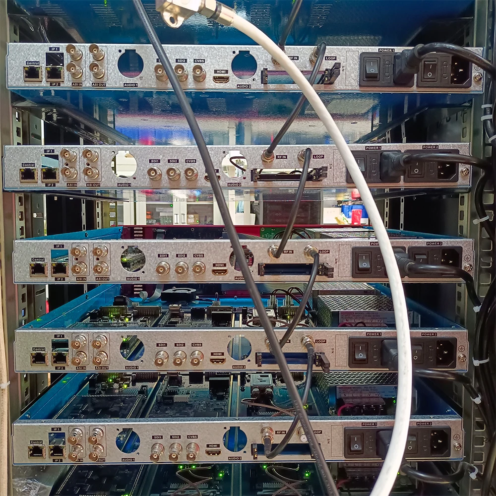 IP ASI To HDM I AV SDI CVBS AES EBU Analog Stereo DVB-S2 Satellite Receiver Decoder IRD