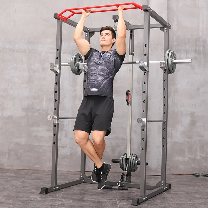 Dropshipping Wall Mount Squat Rack Weight Lifting power rack Multi Functional Trainer Smith Machine