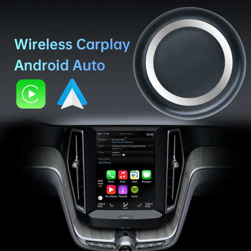 Intelligent wireless carplay box Android 13 supports wireless carplay Android auto Google YouTube carplay adapter 4+64GB