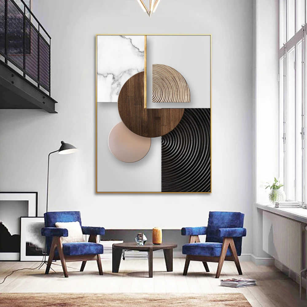 Huamiao Modern Cutting Wall Art Abstract Still Life Crystal Porcelain Painting For Living Room