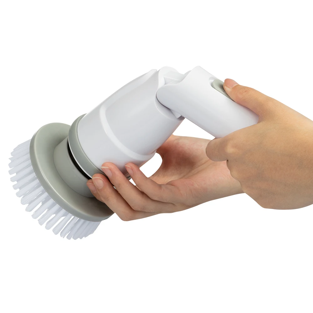 Adjustable direction brush power brush scrubber cleaning